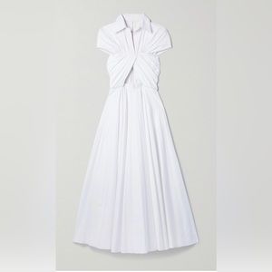 Brandon Maxwell's interpretation of a shirt dress. cotton-poplin